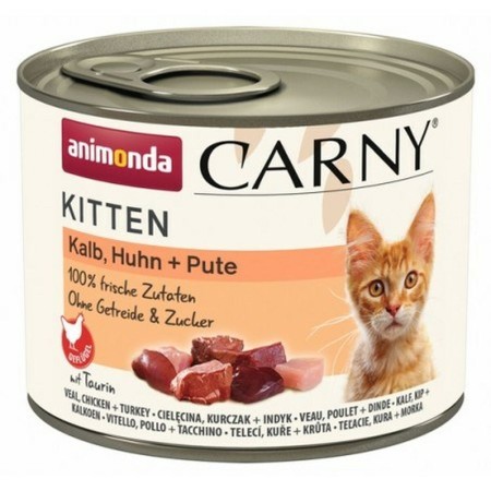 Aliments pour chat Animonda Carny Kitten Poulet Dinde Veau