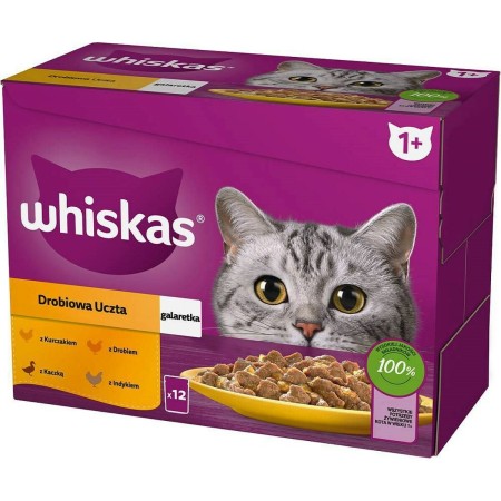 Aliments pour chat Whiskas                 Poulet Dinde Canard Oiseaux