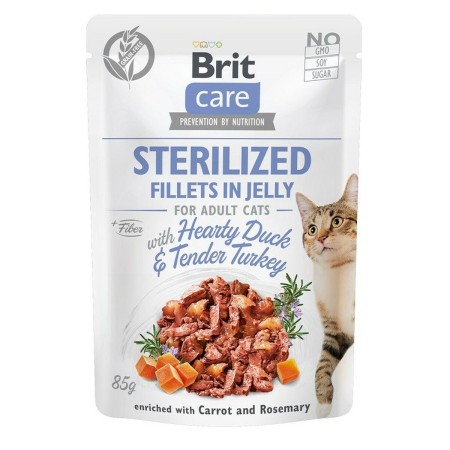 Aliments pour chat Brit Jelly Poulet Dinde Canard