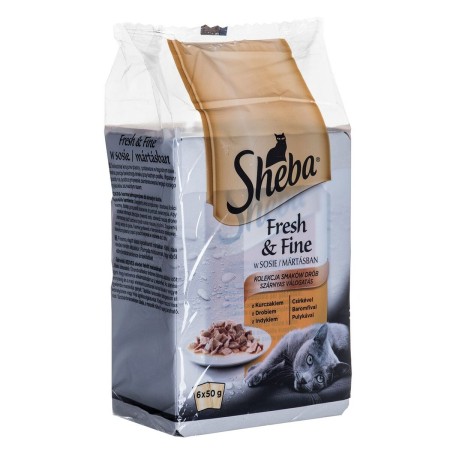 Aliments pour chat Sheba Fresh & Fine Poulet Dinde Oiseaux