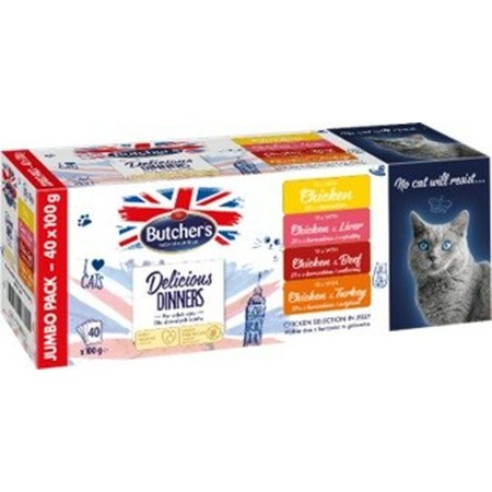 Aliments pour chat Butcher's Delicious Poulet Dinde Veau Foie