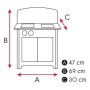 Cuisinière jouet Bois (47 x 30 x 69 Cm)