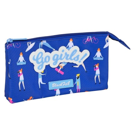 Portatodo Triple Go Girls BlackFit8 ‎842140744 Azul (22 x 12 x 3 cm)