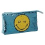 Portatodo Triple Little Dreamer Smiley M744 Azul claro (22 x 12 x 3 cm)