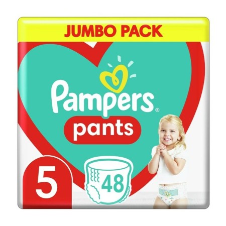 Pañales Desechables Pampers  12-17 kg 5 (48 Unidades)