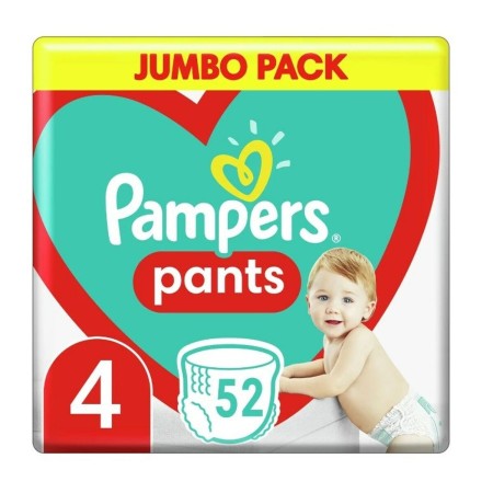 Couches jetables Pampers  9-15 kg 4 (52 Unités)