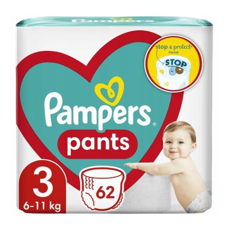 Couches jetables Pampers  6-11 kg 3