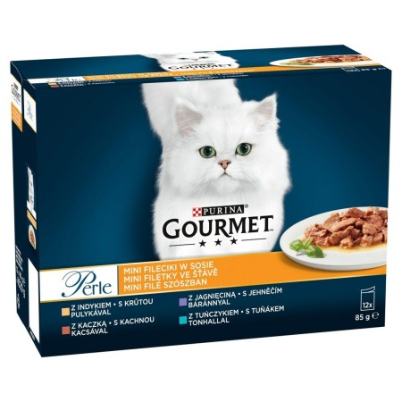 Comida para gato Purina Gourmet Perle Atún Pavo Cordero Pato