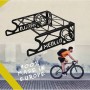Support mural pour vélo Meollo Noir Acier au carbone 30 x 30 x 10 cm