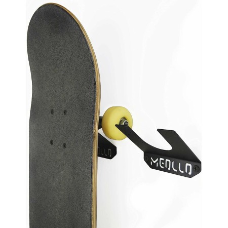 Soporte de pared para Skateboard Meollo Negro (4 Unidades)