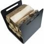 Range-bois Etterr Noir Acier au carbone 30 x 30 x 30 cm