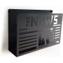 Porte-revues Etterr The news Mural Noir 30 x 20 x 10 cm