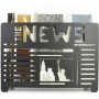 Porte-revues Etterr The news Noir 35 x 25 x 150 cm