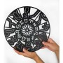 Decoración de Pared Keluly Símbolo del zodiaco 31 x 31 cm Negro Acero al carbono