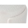 Reposapiés Home ESPRIT Blanco Poliéster Madera MDF Scandi 40 x 40 x 43 cm