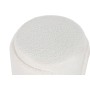 Reposapiés Home ESPRIT Blanco Poliéster Madera MDF Scandi 40 x 40 x 43 cm