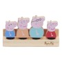 Figurines Bandai Peppa Pig Bois 4 pcs (15,5 x 9 x 4 cm)