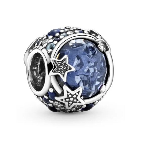 Perle de verre Femme Pandora CELESTIAL BLUE SPARKLING STARS