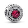 Perle de verre Femme Pandora RED SPARKLING LEVELLED ROUND