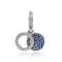 Perle de verre Femme Pandora SPARKLING BLUE DISC DOUBLE DANGLE