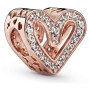Perle de verre Femme Pandora SPARKLING FREEHAND HEART