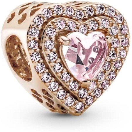 Perle de verre Femme Pandora SPARKLING LEVELLED HEART