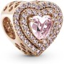 Perle de verre Femme Pandora SPARKLING LEVELLED HEART