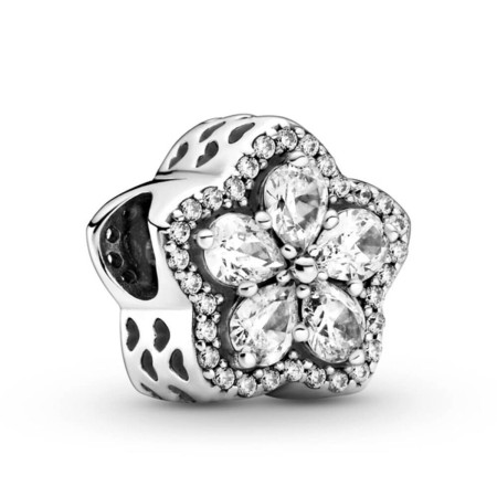 Perle de verre Femme Pandora SPARKLING SNOWFLAKE PAV