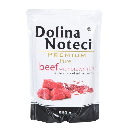 Alimentation humide Dolina Noteci Premium Veau Riz 500 g