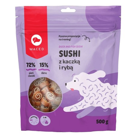 Snack pour chiens Maced                 Poisson Canard 500 g