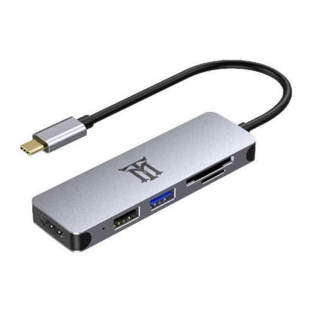 Hub USB Maillon Technologique MTHUB5 USB USB-C USB 3.0 MicroSD USB 3.2 USB-C 3.2 Gen 2 (3.1 Gen 2) USB-A 3.2