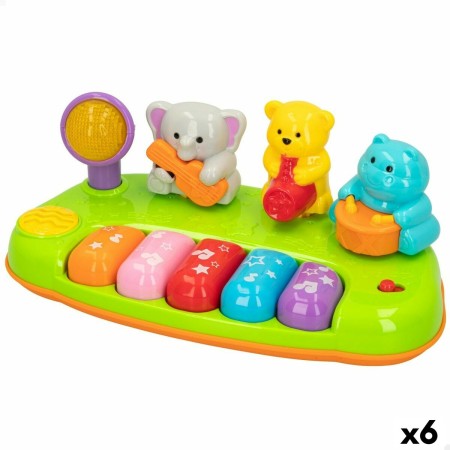 Piano interactif pour bébé Winfun animaux 26,5 x 10,4 x 14,8 cm (6 Unités)