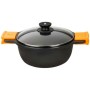 Casserole BRA Braisogona_A270336 Noir Ø 36 cm Multicouleur Noir/Orange Aluminium Aluminium fondu (Reconditionné C)