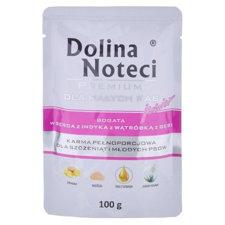 Alimentation humide Dolina Noteci Premium Junior Dinde Oie 100 g