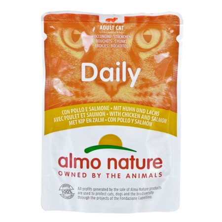 Aliments pour chat Almo Nature Daily Poulet Saumon 70 L 70 g