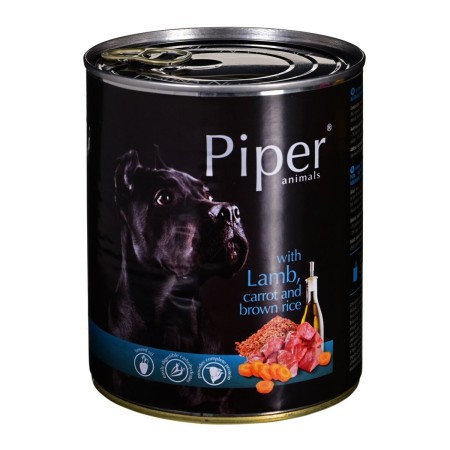 Alimentation humide Dolina Noteci Piper Animals Agneau Riz Carotte 800 g