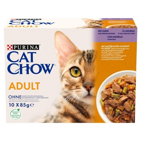 Aliments pour chat Purina Cat Chow Adult 1+ Agneau 10 x 85 g