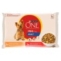 Comida húmeda Purina One Pollo Ternera 4 x 100 g