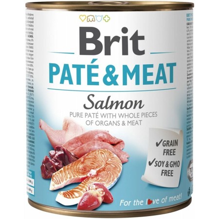 Comida húmeda Brit                 Pollo Salmón 800 g