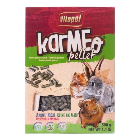 Nourriture Vitapol Karmeo Pellet Lapin Rongeurs 500 ml 500 g