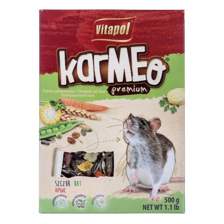 Nourriture Vitapol Karmeo Premium Saumon Pois Rat 500 g