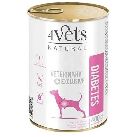 Alimentation humide 4VETS                 Chiens adultes Dinde 400 g