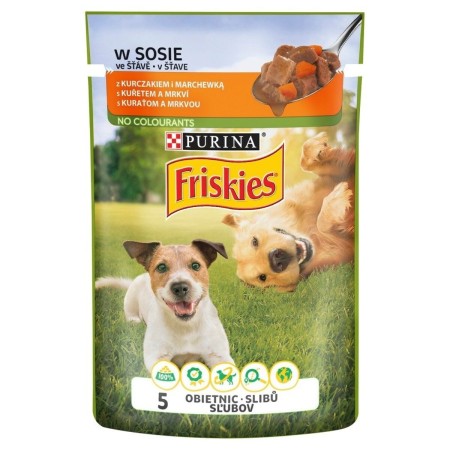 Alimentation humide Purina Friskies Poulet Carotte 100 g