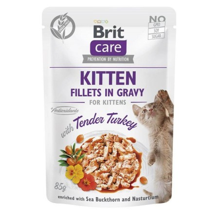 Aliments pour chat Brit Care Cat Kitten Choice Poulet Dinde 85 g