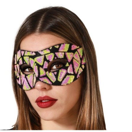 Masque Paillettes Rose