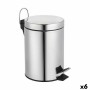 Cubo de Basura con Pedal Confortime Plateado 3 L (6 Unidades)
