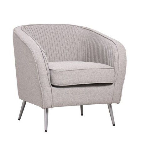 Sillón Home ESPRIT Gris Plateado Metal 70 x 68 x 73 cm