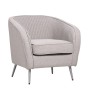 Sillón Home ESPRIT Gris Plateado Metal 70 x 68 x 73 cm