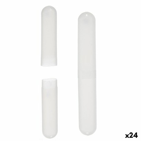 Portacepillos de Dientes Transparente Polipropileno 20 x 2 x 3 cm (24 Unidades)