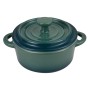 Casseroles Bergner 4 Unités Mini Ø 12 cm Vert Crème Grès